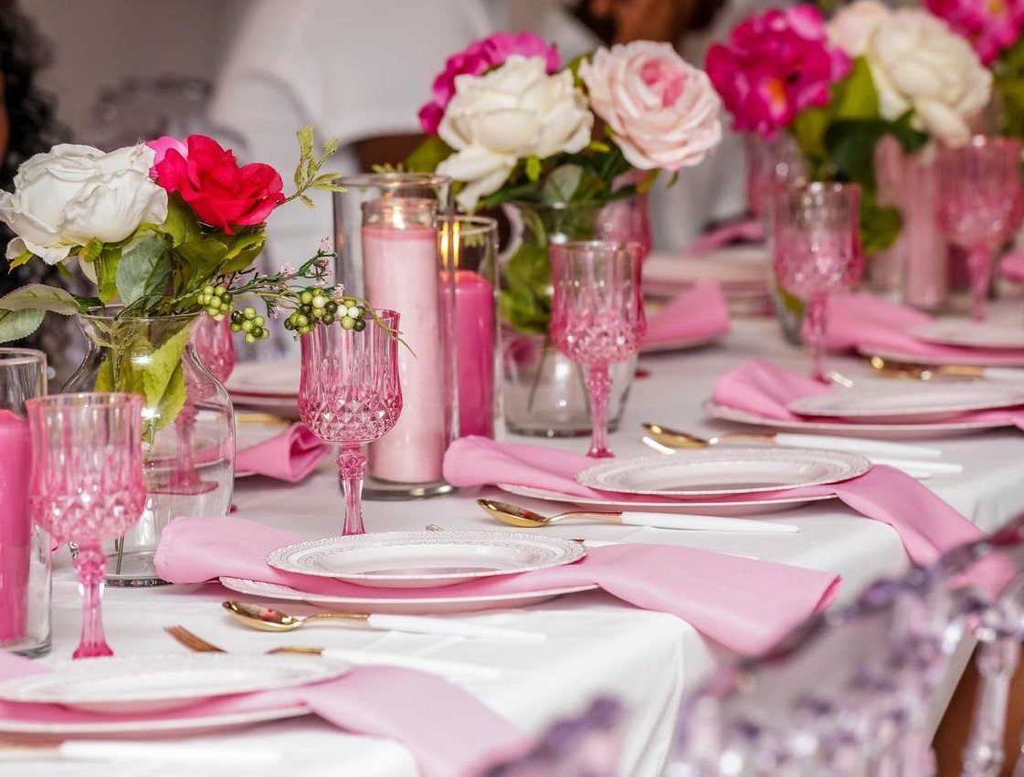 Sweet 16 decorated table